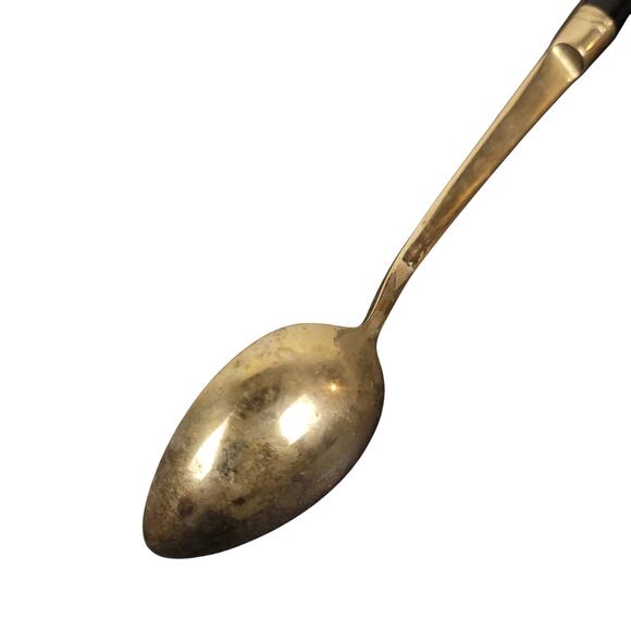 Siam Brass/Bronze Buddha Tea Spoons 7.75" Flatware Thailand Set Of 4 - Picture 14 of 16